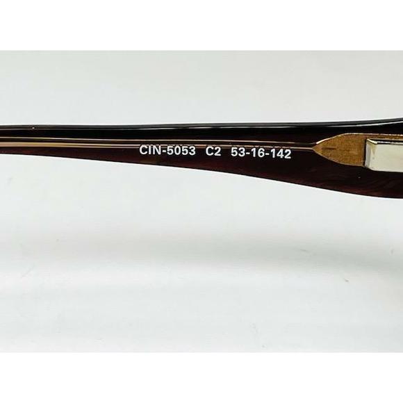 New Cinzia by Europa CIN-5053 C2 Berry & Maple Eyeglasses 53/16/142